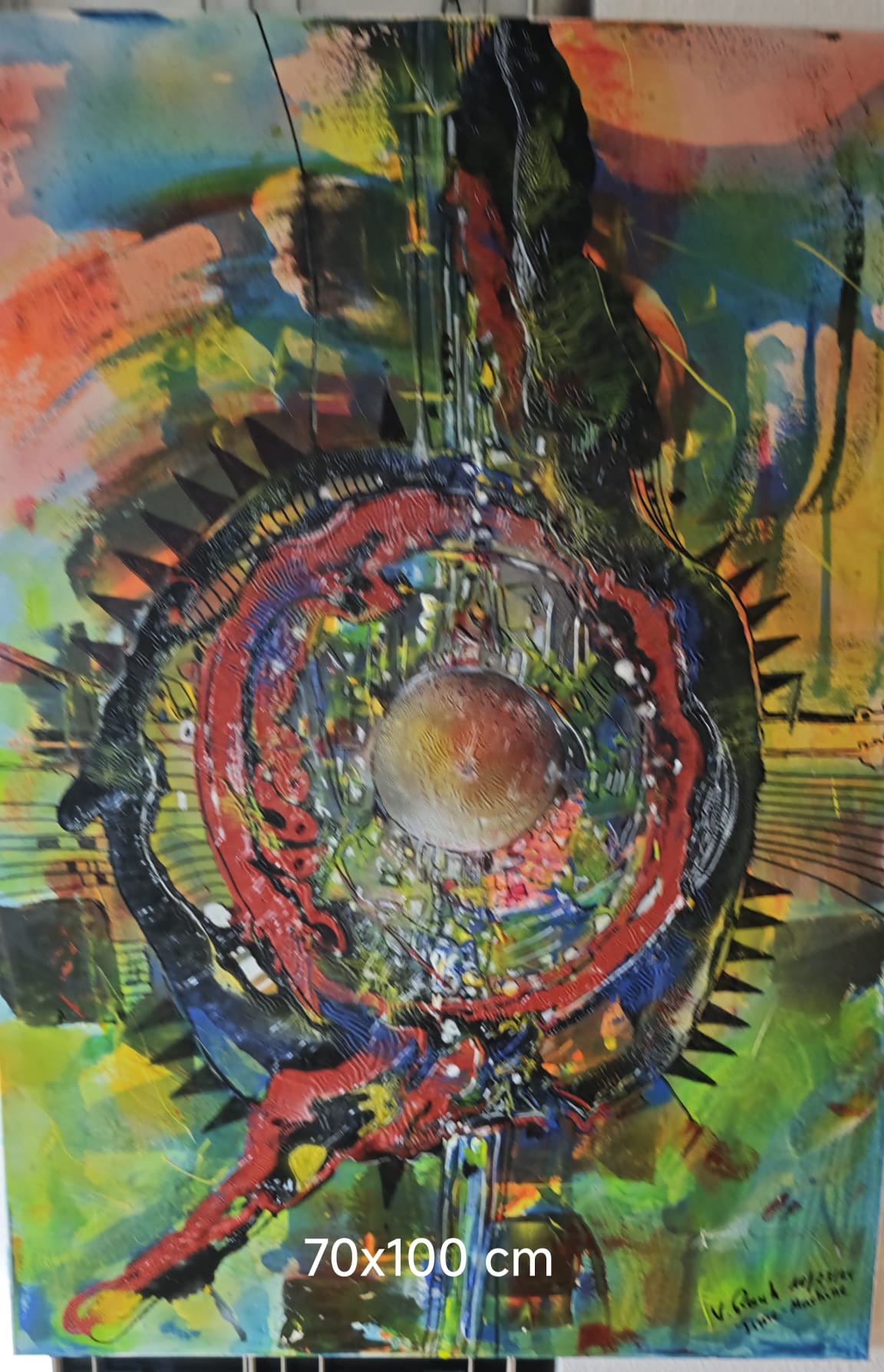 Volker Rauh · Künstler Köln · Time Machine · 70 × 100 cm